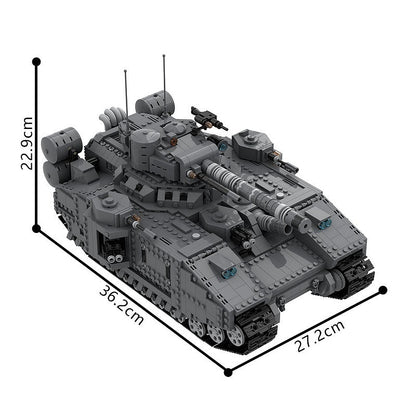 Grimdark Sci-Fi Super Heavy Tank MOC Building Kit - 8