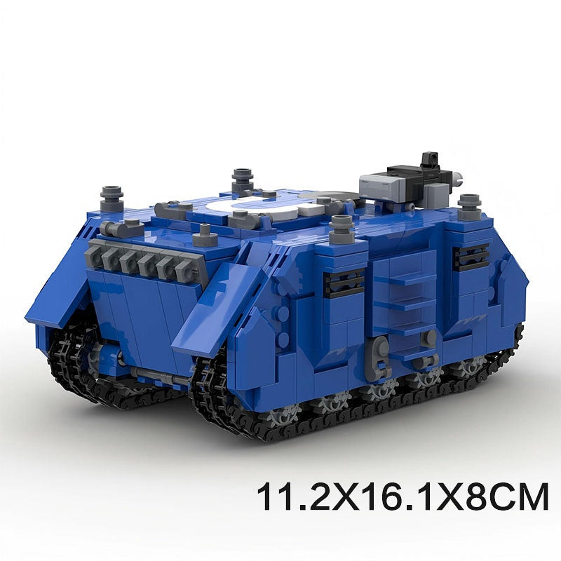 Grimdark Sci-Fi Tracked APC Building Kit | LEGO-Compatible MOC - 4