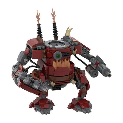 Grimdark Scrap Mech Walker MOC Building Kit | Heavy Robot Model - 2