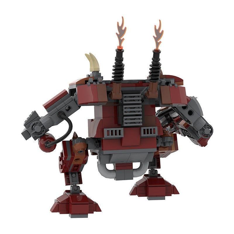Grimdark Scrap Mech Walker MOC Building Kit | Heavy Robot Model - 5