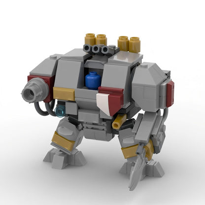 Grimdark Siege Walker Artillery Mech Building Kit | LEGO-Compatible MOC - 1