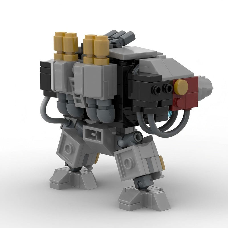 Grimdark Siege Walker Artillery Mech Building Kit | LEGO-Compatible MOC - 2