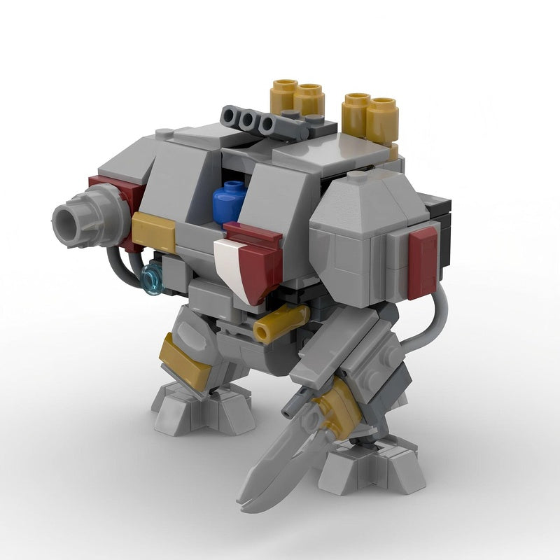 Grimdark Siege Walker Artillery Mech Building Kit | LEGO-Compatible MOC - 5