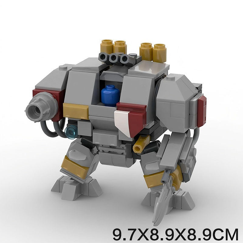Grimdark Siege Walker Artillery Mecha MOC Building Kit | Sci-Fi Walker - 4