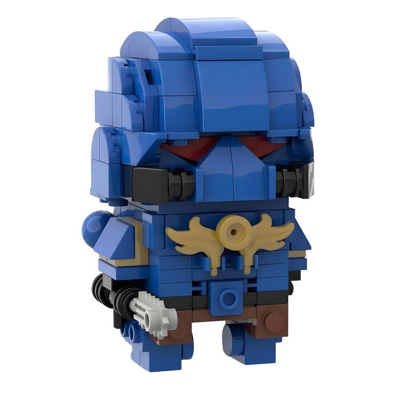 Grimdark Space Marine BrickHeadz Building Kit | LEGO-Compatible MOC - 3