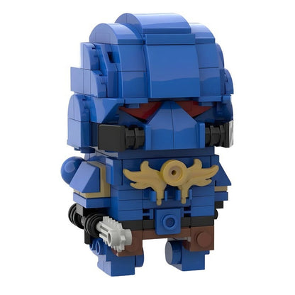 Grimdark Space Marine BrickHeadz Building Kit | LEGO-Compatible MOC - 3