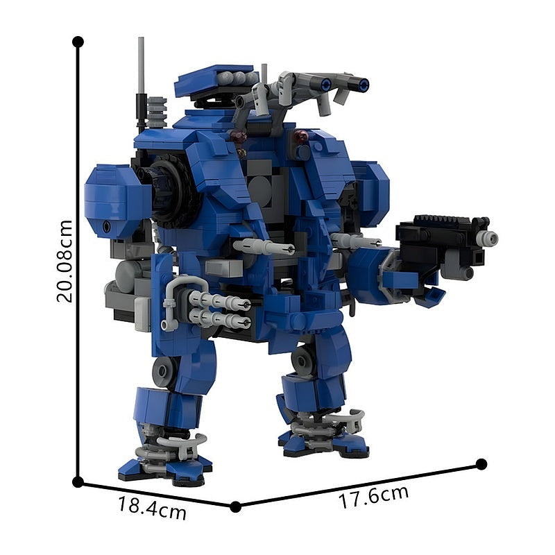 Grimdark Space Soldier Tactical Warsuit MOC Building Kit - 4