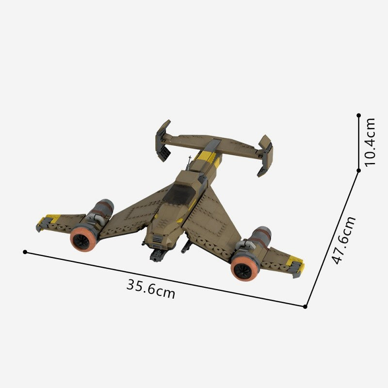 Grimdark Space Strike Fighter Starfighter MOC KitBuilding Kit | LEGO-Compatible MOC - 3