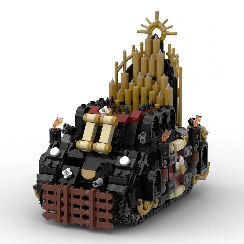 Grimdark Tank Artillery Missile Vehicle Building Kit | LEGO-Compatible MOC - 1