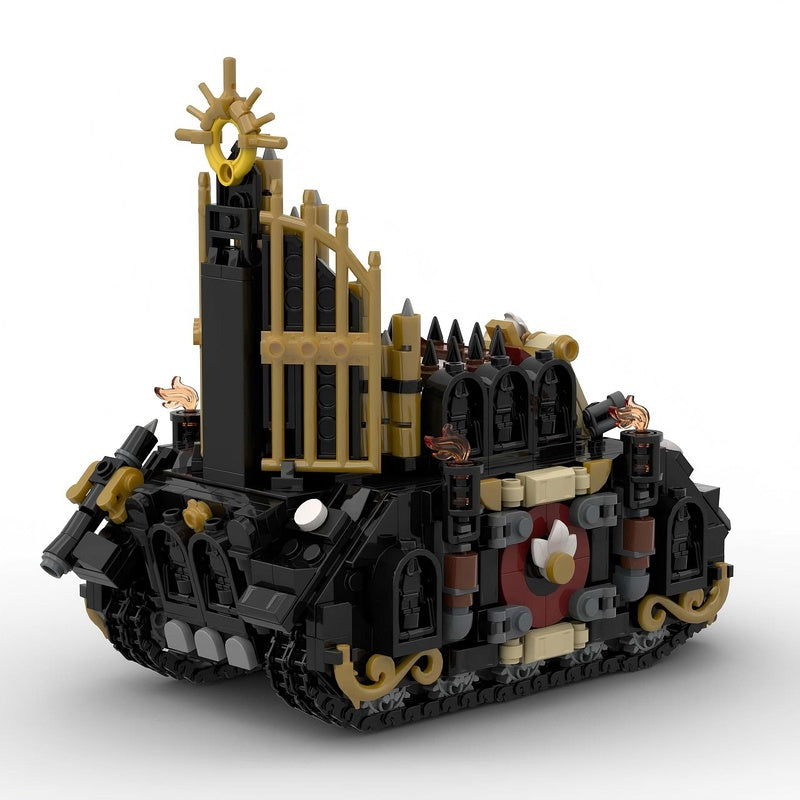 Grimdark Tank Artillery Missile Vehicle Building Kit | LEGO-Compatible MOC - 3