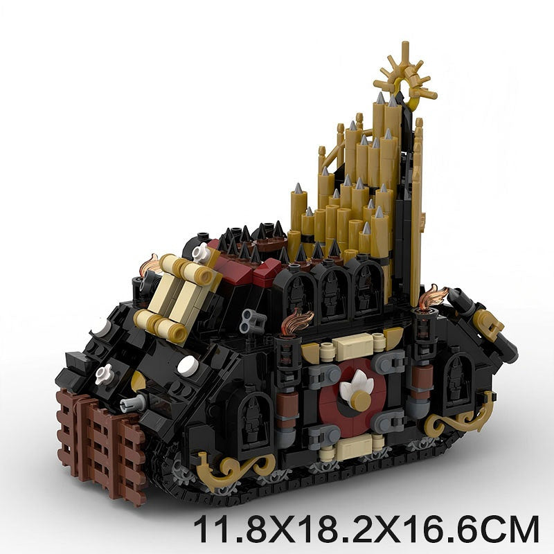 Grimdark Tank Artillery Missile Vehicle Building Kit | LEGO-Compatible MOC - 5