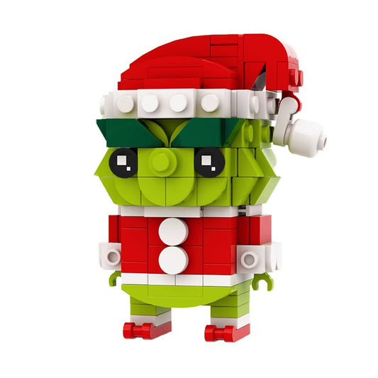 grinch brickheadz building set | moc-64380 - 1