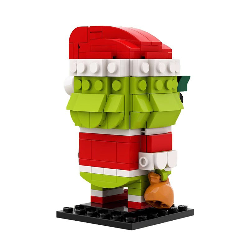 grinch brickheadz building set | moc-64380 - 3