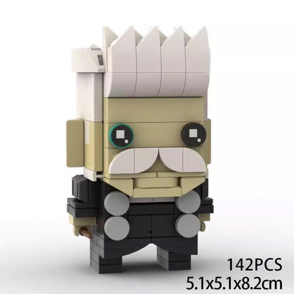grindelwald brickheadz moc building set | harry potter | lego compatible bricks - 1