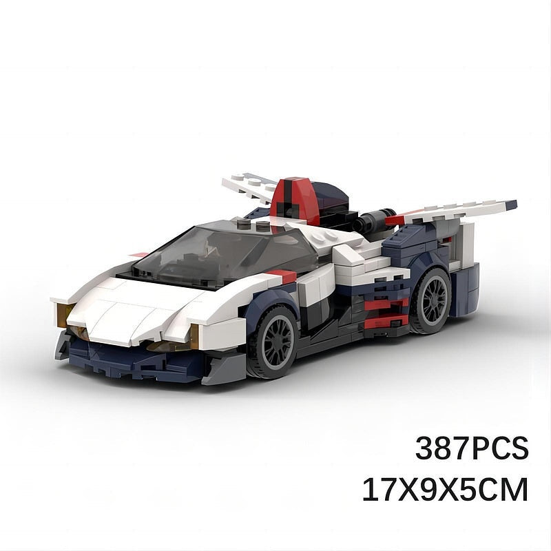 GSX Futuristic Racing Car MOC Building Kit | Anime Inspired Vehicle Model - 3