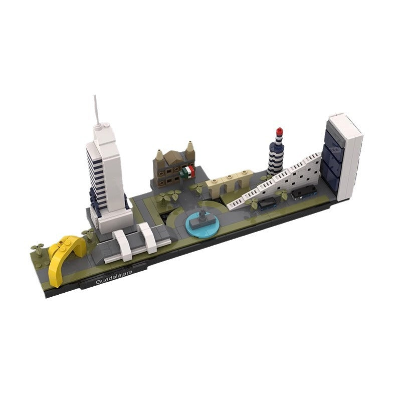 Guadalajara Skyline Building Kit | LEGO-Compatible MOC - 1