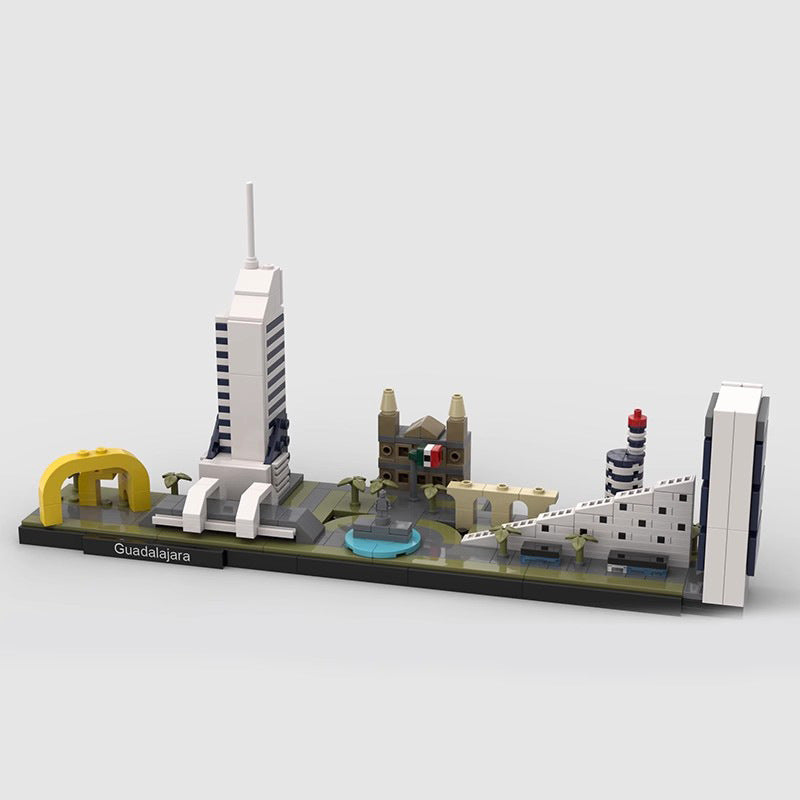 guadalajara skyline building set | moc-101685 - 3