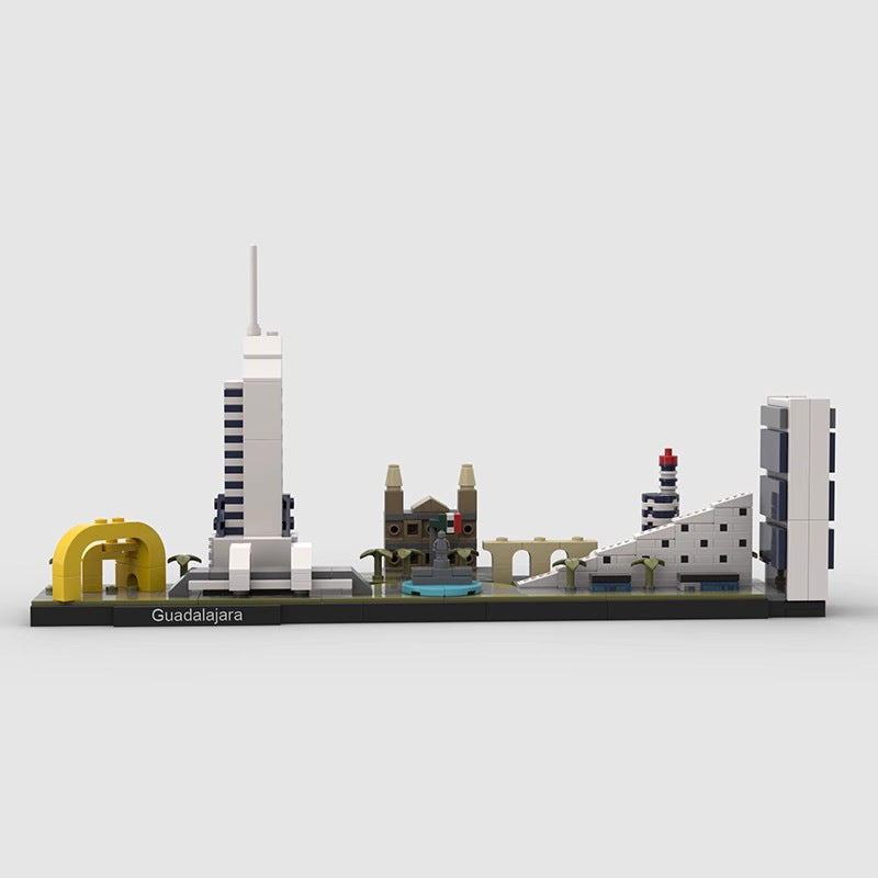 guadalajara skyline building set | moc-101685 - 6
