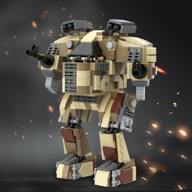 Guardian 5-DS Desert Mech MOC Building Kit | Futuristic Robot Model - 3