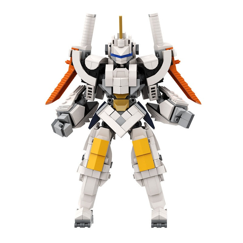 Guardian Robot Warrior MOC Building Kit | Futuristic Mecha Figure Model - 3