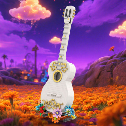 guitar moc building set | coco | lego compatible - 1