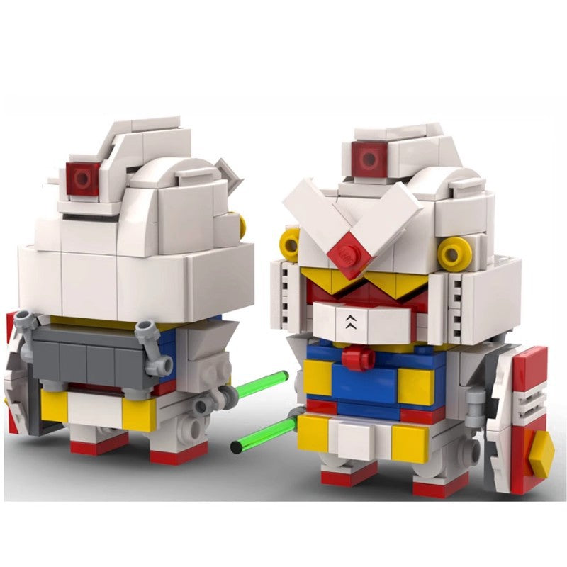 gundam rx-78-02 brickheadz moc set | lego-compatible | 176 pcs - 1