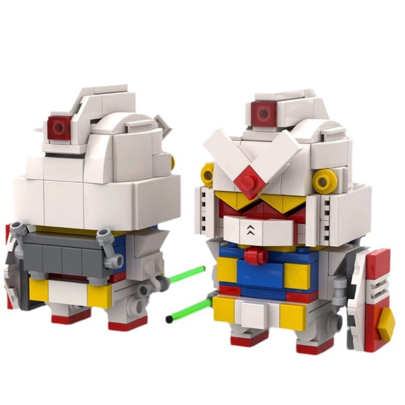 gundam rx-78-02 brickheadz moc set | lego-compatible | 176 pcs - 3