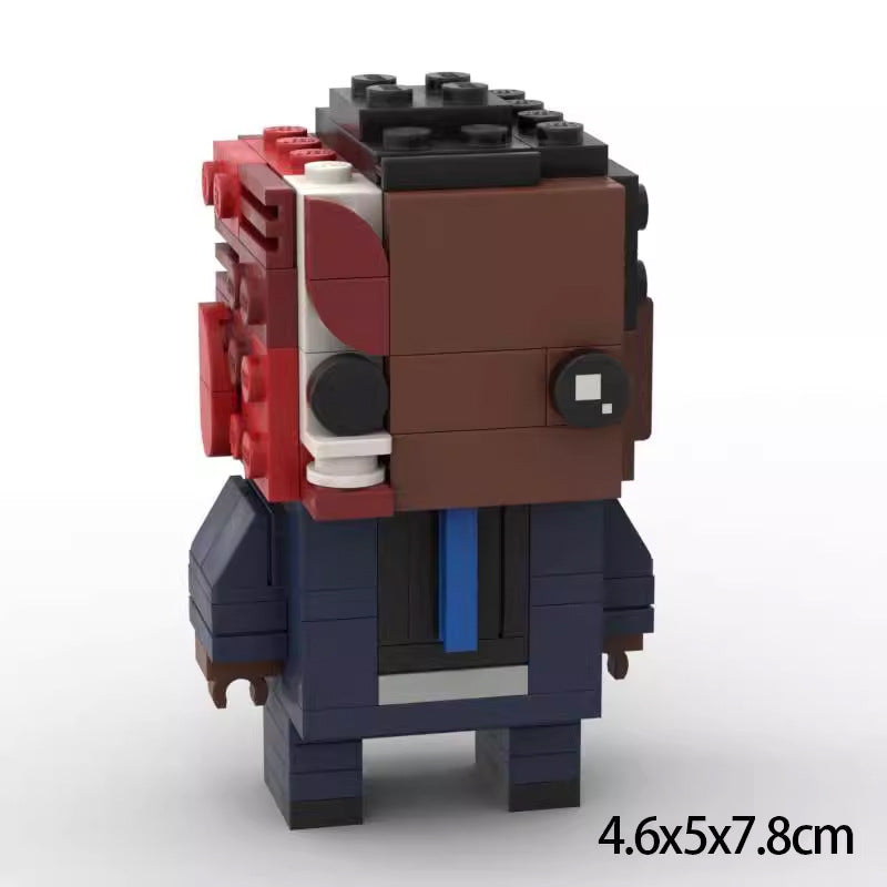 gus fring brickheadz building set | breaking bad moc | lego-compatible - 1
