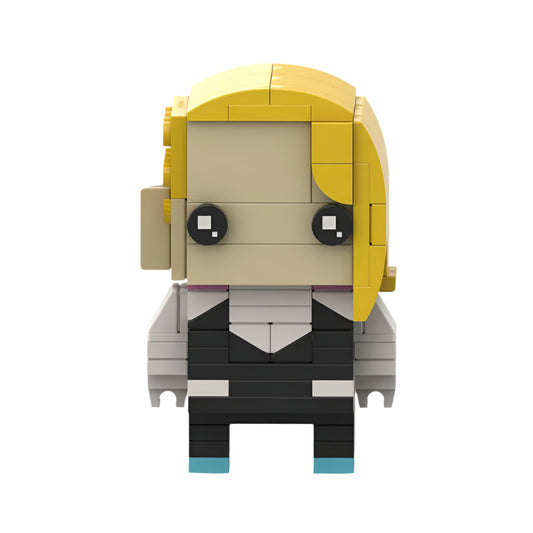 gwen moc brickheadz building set | spider-man | lego-compatible - 2