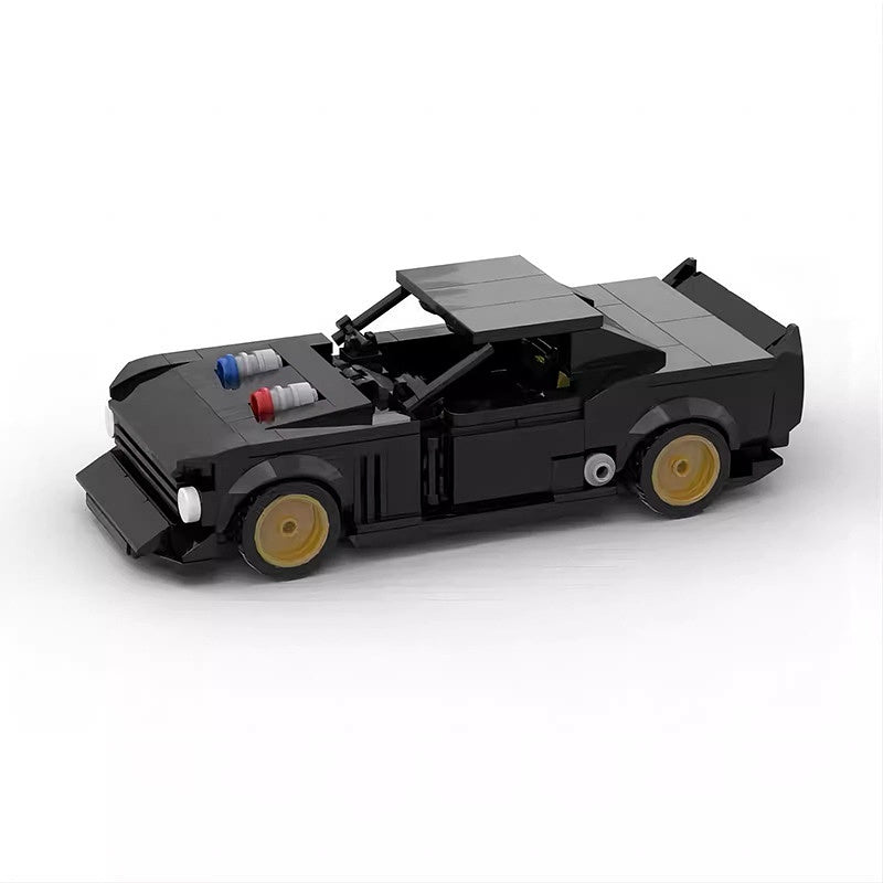 Gymkhana Drift Muscle Car Building Kit | LEGO-Compatible MOC - 1