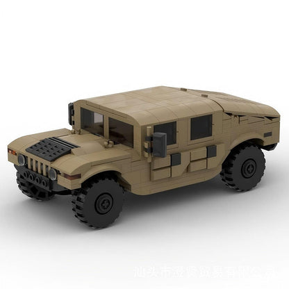 H1 Tactical 4x4 Military Vehicle MOC Building Kit | Off-Road Model - 1