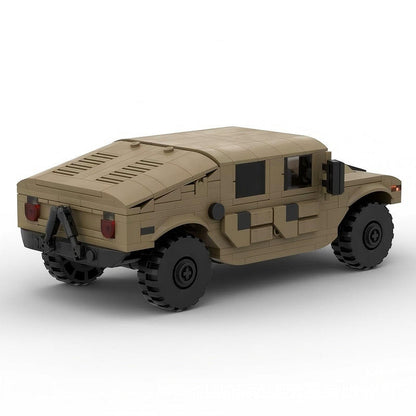 H1 Tactical 4x4 Military Vehicle MOC Building Kit | Off-Road Model - 3