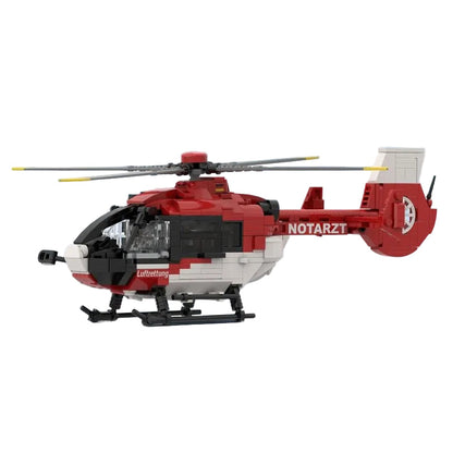 H135 Rescue Helicopter Building Kit | LEGO-Compatible MOC - 1
