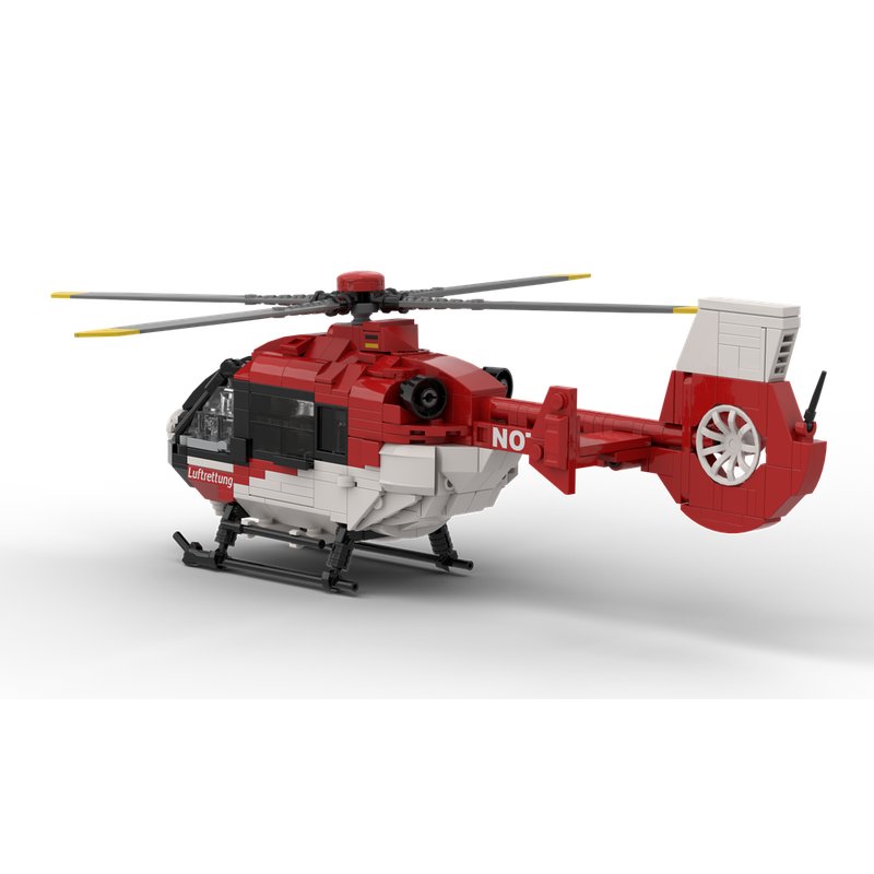 H135 Rescue Helicopter Building Kit | LEGO-Compatible MOC - 2