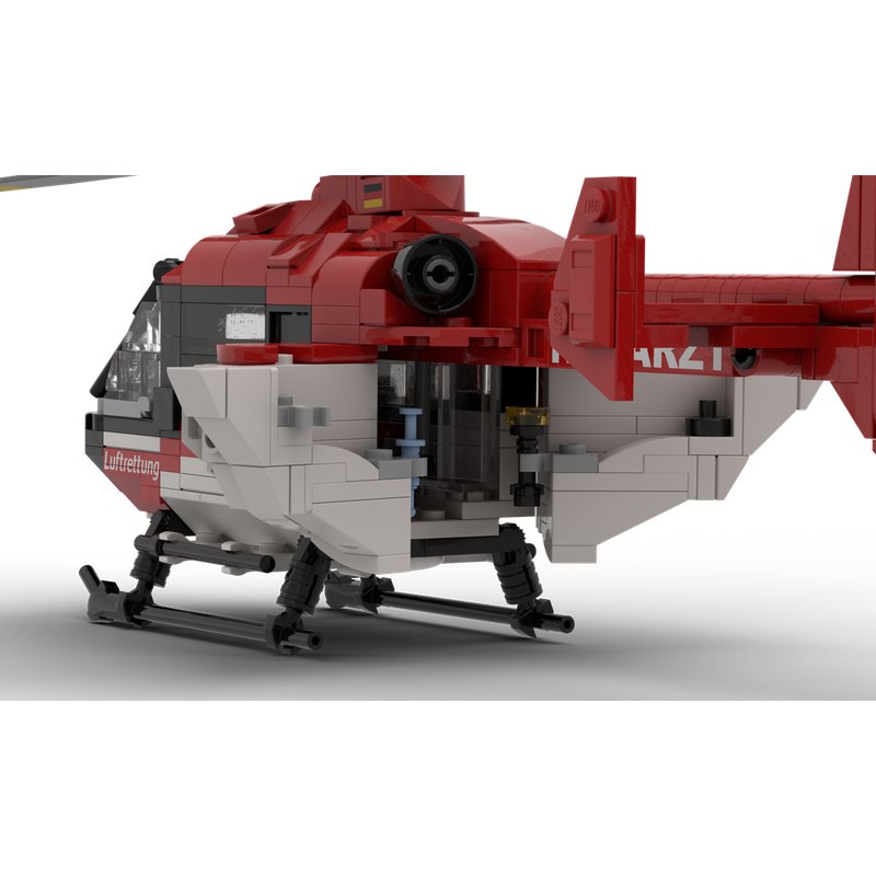 H135 Rescue Helicopter Building Kit | LEGO-Compatible MOC - 4