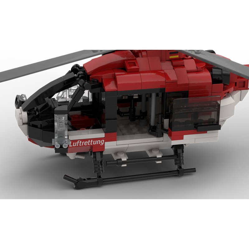 H135 Rescue Helicopter Building Kit | LEGO-Compatible MOC - 5