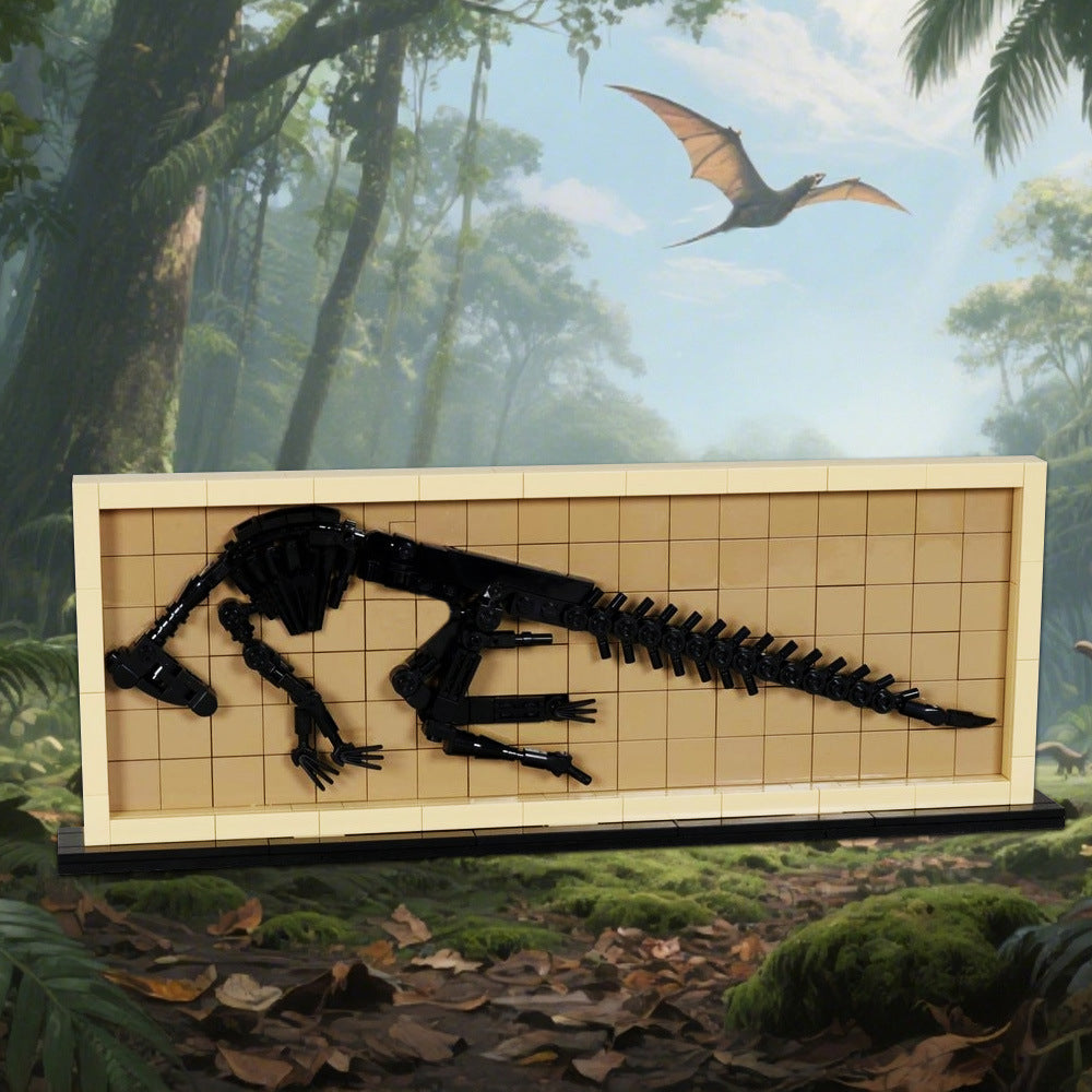 hadrosaur fossil building set | moc-209384 - 1