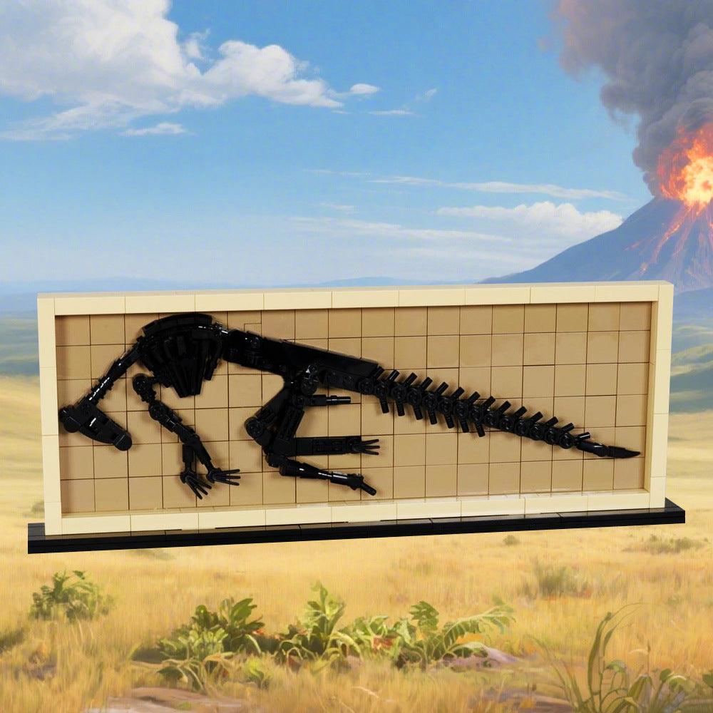 hadrosaur fossil building set | moc-209384 - 2