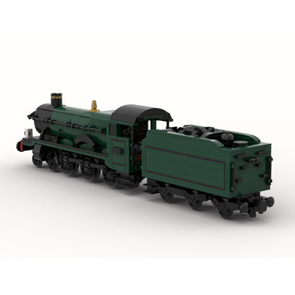 Hall Class Kinlet Hall 8-Wide Steam Locomotive MOC Building Kit - 3