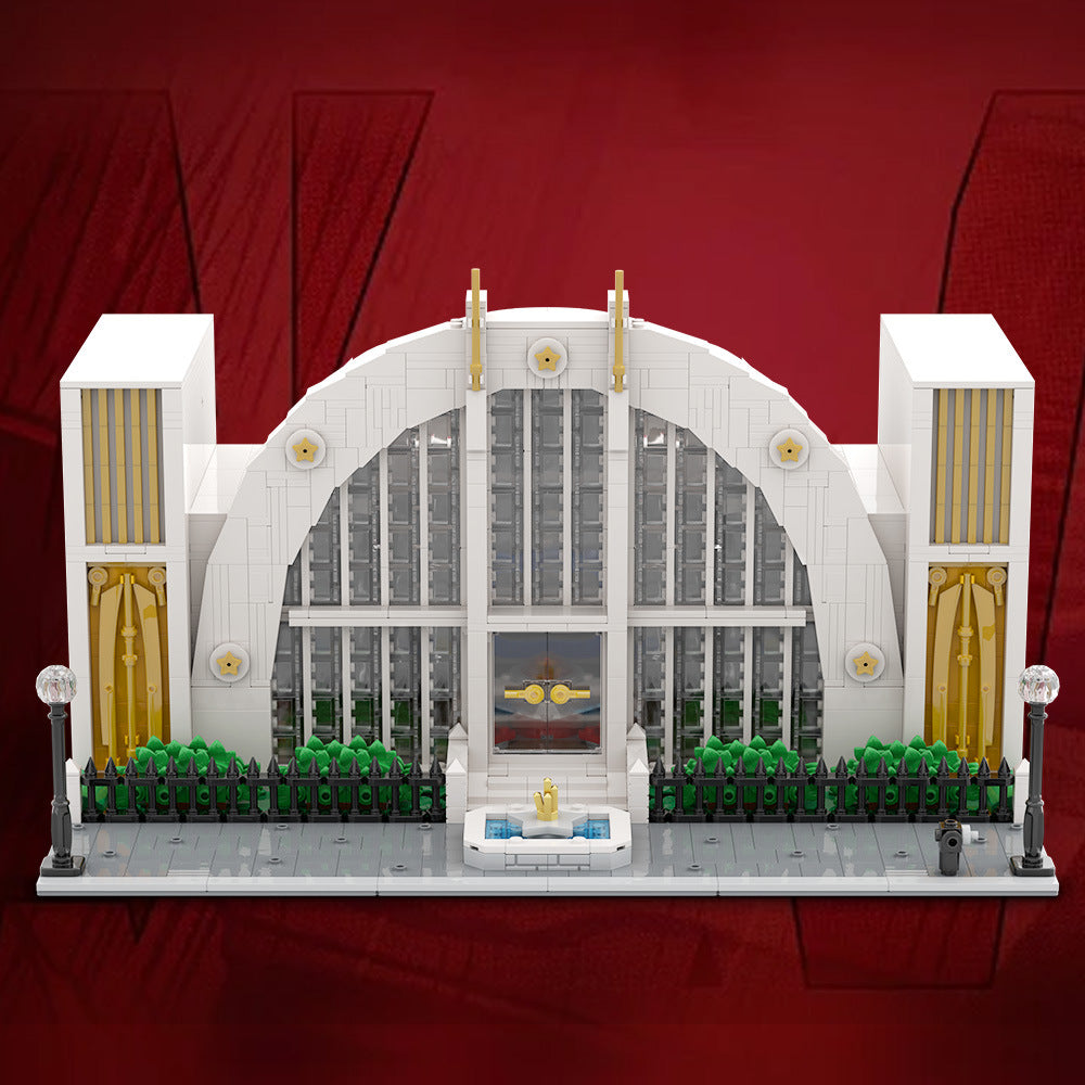 hall of justice building set | dc | moc-223163 - 1
