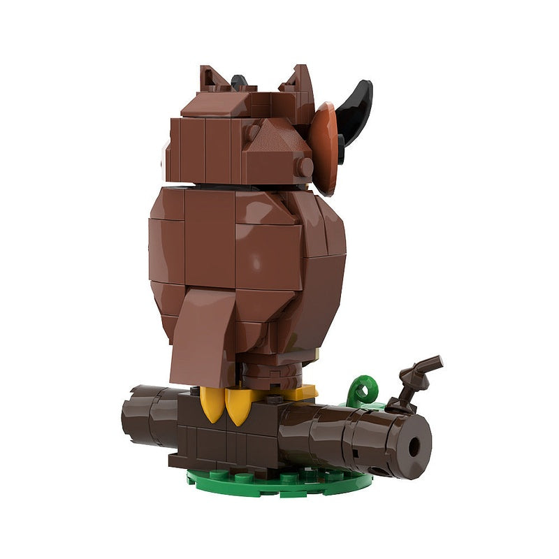 Halloween Owl MOC Brick-Style Display Building Kit - 4