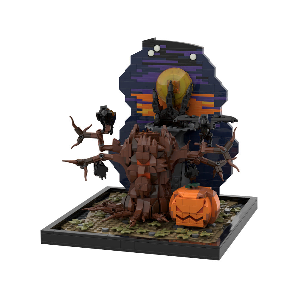 Halloween Tree & Pumpkin Building Kit | LEGO-Compatible MOC - 4