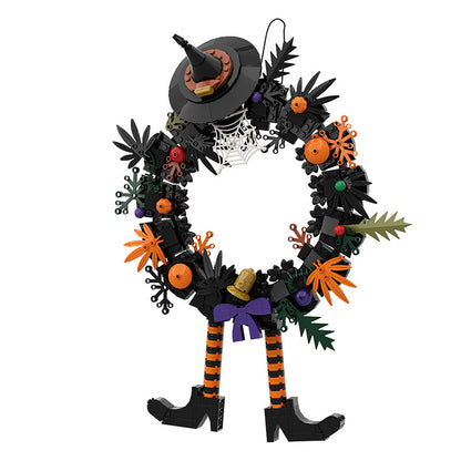 halloween wreath building set | lego compatible - 5
