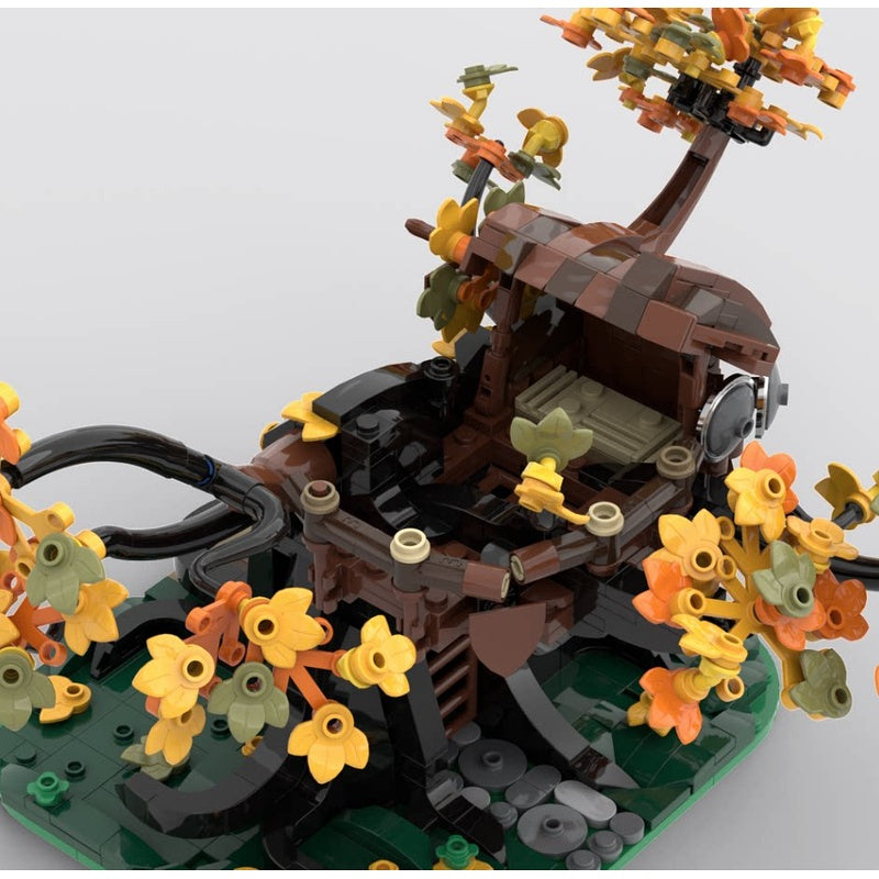 Hallows' Eve Forest Bandit Treehouse MOC Building Kit - 3