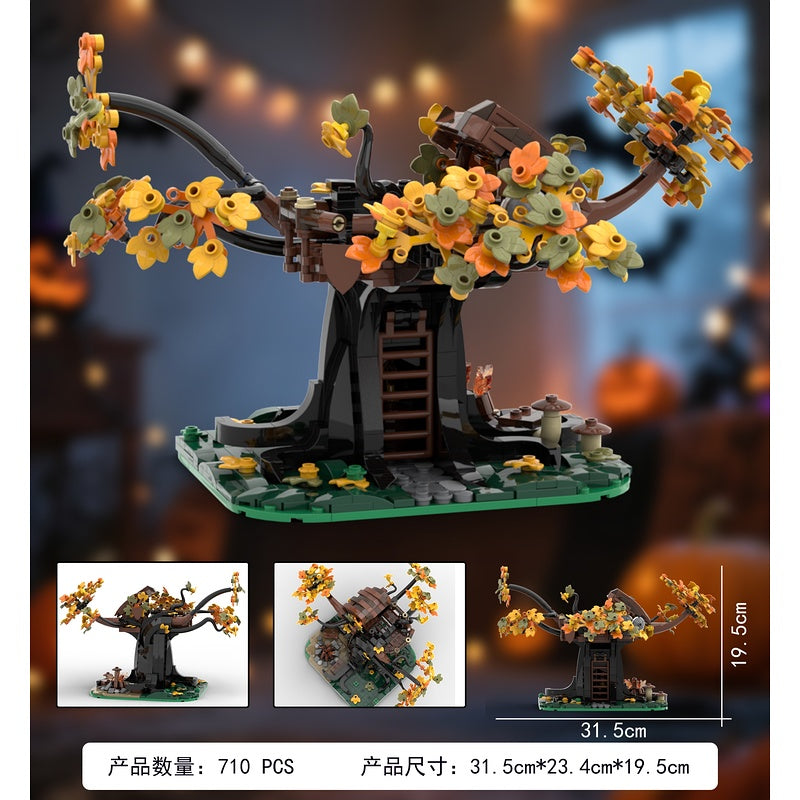 Hallows' Eve Forest Bandit Treehouse MOC Building Kit - 4