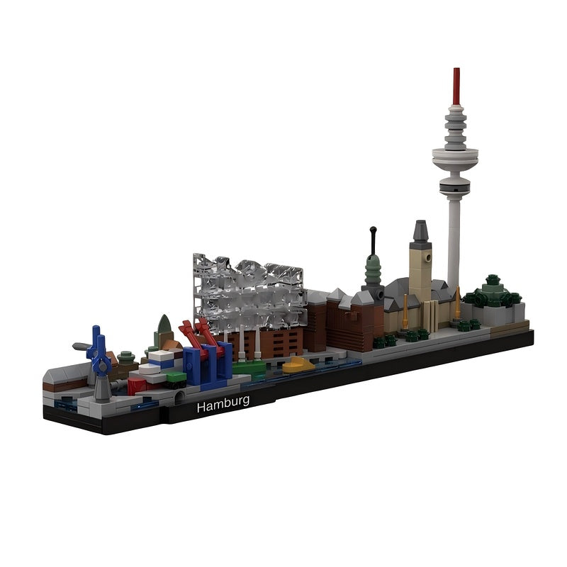 Hamburg Germany Skyline Building Kit | LEGO-Compatible MOC - 3