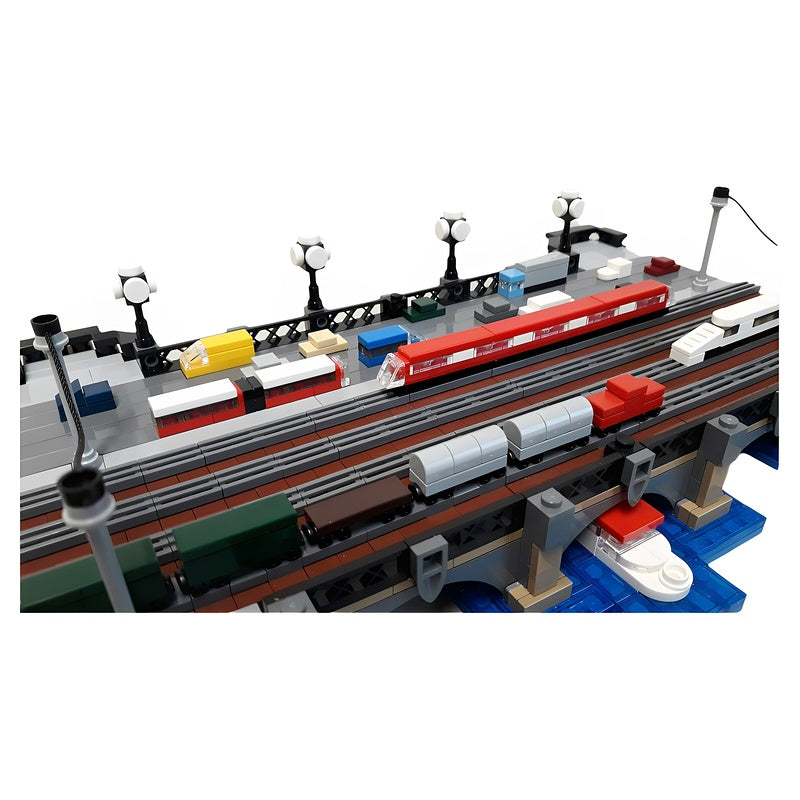 Hamburg Lombard Bridge Railway & Road MOC Building Kit - 5