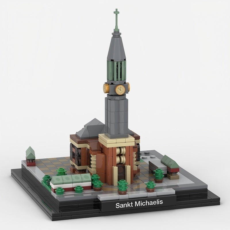 Hamburg St Michaels Church Michel Baroque Building Kit | LEGO-Compatible MOC - 2