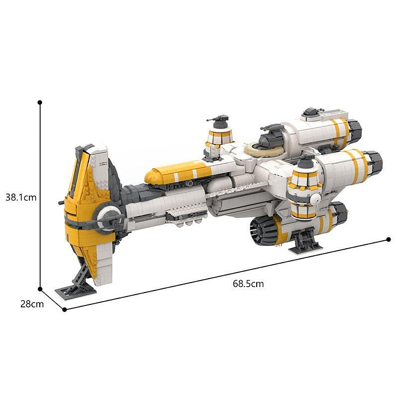Hammerhead Space Corvette MOC Capital Ship Building Kit - 3