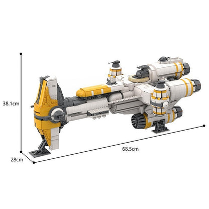 Hammerhead Space Corvette MOC Capital Ship Building Kit - 3